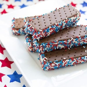 4th of July Ice Cream Sandwich Desserts