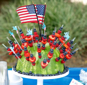 Watermelon Skewer Centerpiece