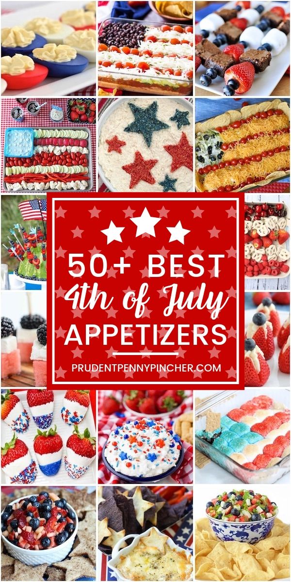 50 Best 4th of July Appetizers - Prudent Penny Pincher