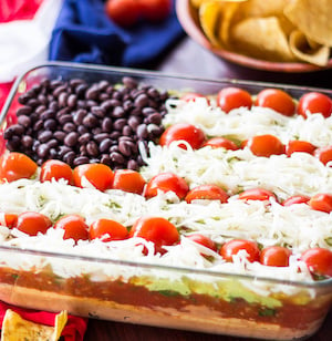 Lightened Up 7-Layer Flag Dip