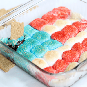 American Flag S’mores Dip