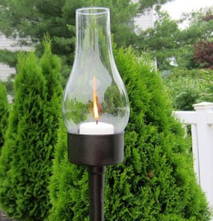 Cheap backyard Lantern idea using a tuna can