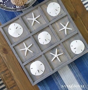 DIY Coastal Tic Tac Toe