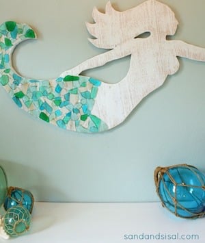 Sea Glass Mermaid Art