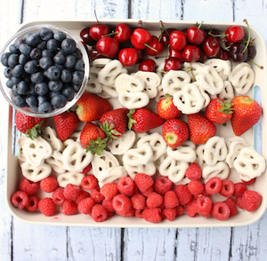 Easy Flag Fruit Dessert