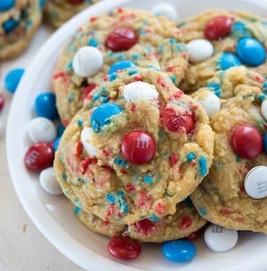 Fireworks Pudding Cookies