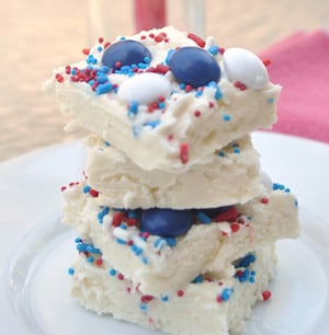  5 Minute 4th of July Fudge