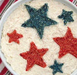 Star Dip 4th of july appetizer