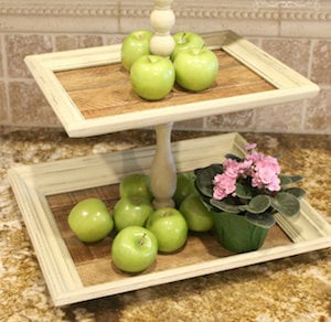 DIY Tiered Tray from picture Frames