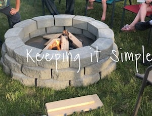 DIY Backyard Paver Fire Pit idea