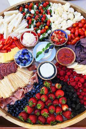 4th of july appetizer Charcuterie Board