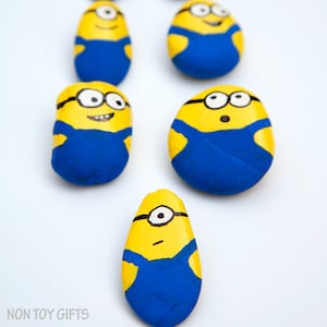 Painted Minion Rocks