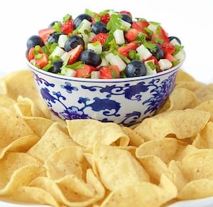Red, White and Blue Salsa