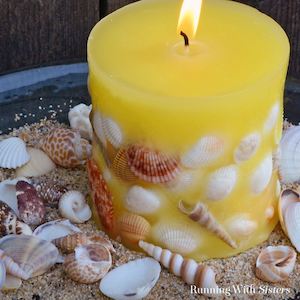 Designer Seashell Candles