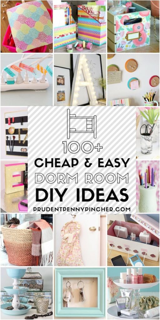 100 Cheap and Easy Dorm Room DIY Ideas - Prudent Penny Pincher