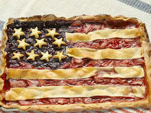 American Flag Pie 4th of July Dessert