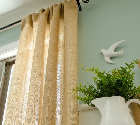 Coastal Burlap Curtains