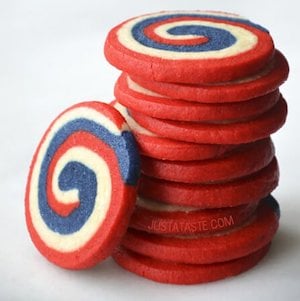 4th of July Pinwheel Cookies