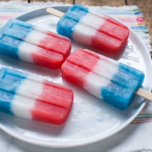  Red, White, and Blue Ice Pops