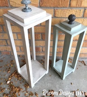 Scrap Wood Lanterns coastal decorating idea