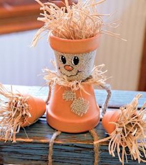 DIY Terracotta Scarecrow