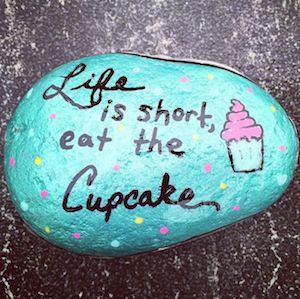 Life is Short Quote with cupcake design