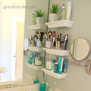 Floating Shelves for Small Sinks