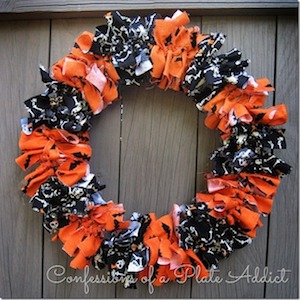 fabric wreath