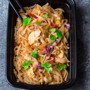 Chicken Pad Thai Noodles meal prep recipe 