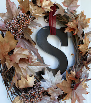 Metallic Fall Wreath 