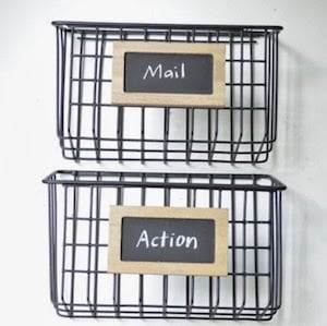  Mail Holder Baskets apartment decorating idea