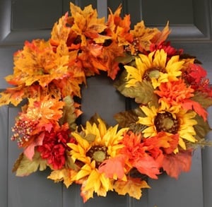 Easy and Inexpensive Fall Wreath