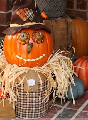 Fall Pumpkin Scarecrow