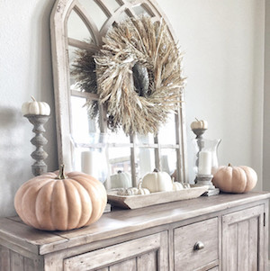 fall farmhouse Bedroom Decor for the Dresser