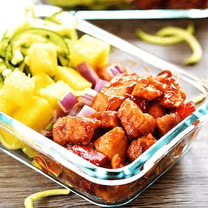 Hawaiian Chicken Meal Prep Lunch Bowls