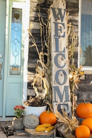 Welcome Fall Sign for front porch