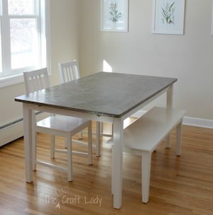 DIY Concrete Dining Table Top