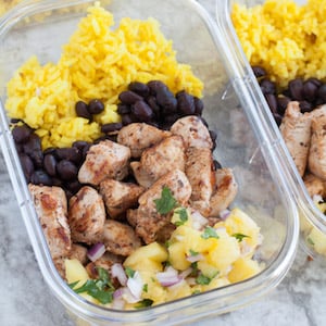 Jerk Chicken Meal Prep Idea