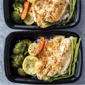 Cheap and Healthy Meal prep Tilapia and Veggies