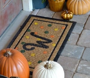 Monogram Fall Doormat