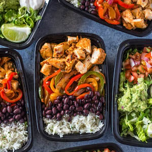 Meal Prep Chicken Burrito Bowls