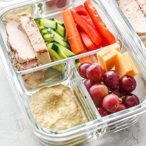 Chicken and Hummus Lunch Meal Prep