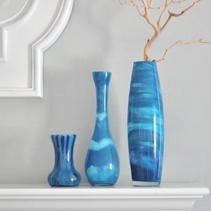 Paint Swirl Vases apartment decorating idea