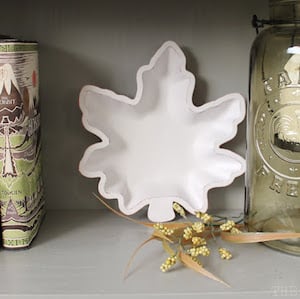 Dollar tree Leaf Bowl makeover