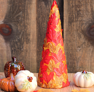 Dollar Store Fall Leaf Tree Decor