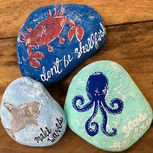 Beach Themed Rocks