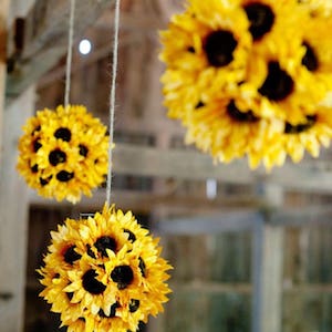 Sunflower Kissing Balls