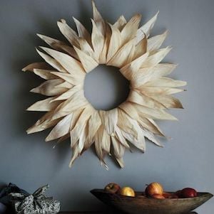 Corn husk fall Wreath 