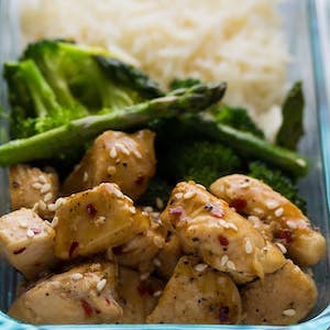 Honey Sesame Chicken Bowls for lunch