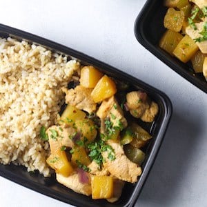 Pineapple Chicken Meal Prep Lunch Bowls